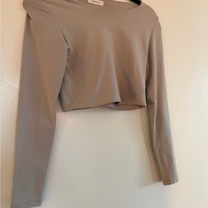 Bamboo Women's Gray Long Sleeve Top